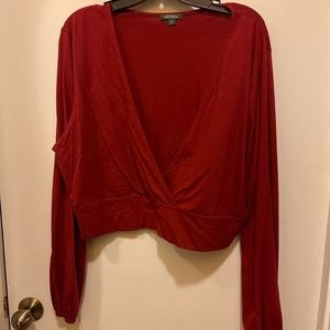 Long sleeve crop top